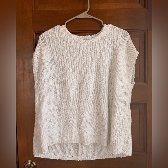 Coldwater Creek Sweaters - Coldwater Creek 100% Cotton Solana Slub Sleeveless Sweater